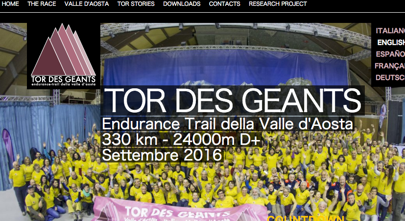 Home page   Tor des Geants